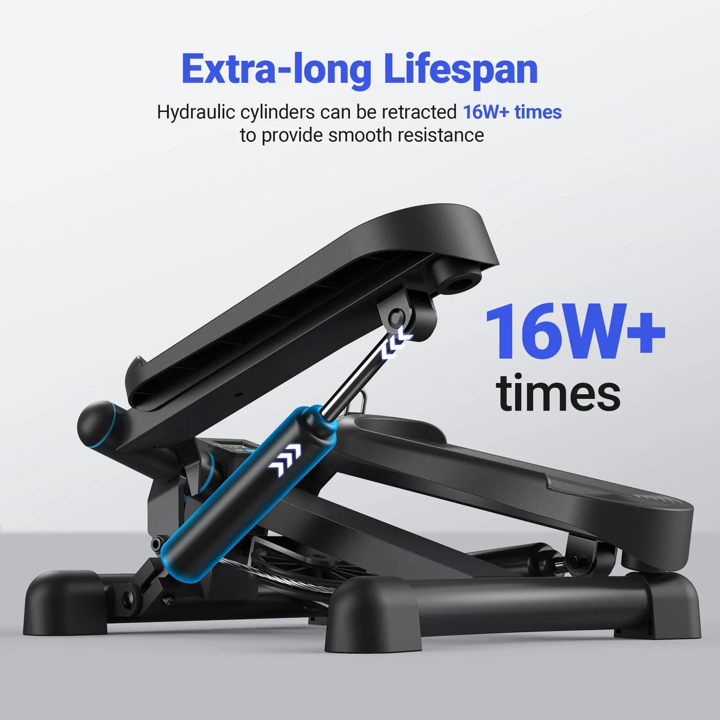 Exercise Stepper with Resistance Band