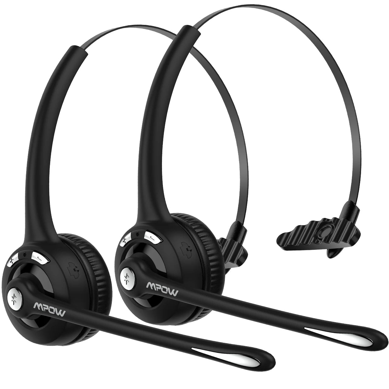 1/2 pack Pro Office Wireless Bluetooth V5.0 headphone With Microphone 13H Talking Time For Driver Call Center Skype Office