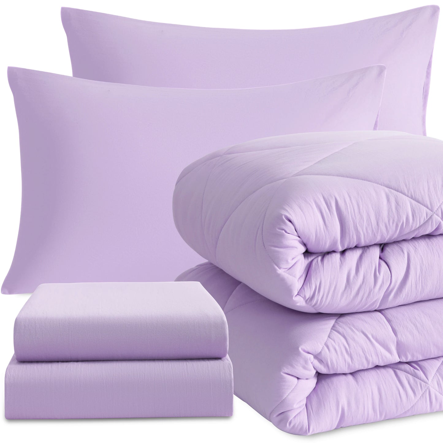 5 Piece Breathable Bedding And Comforter Set