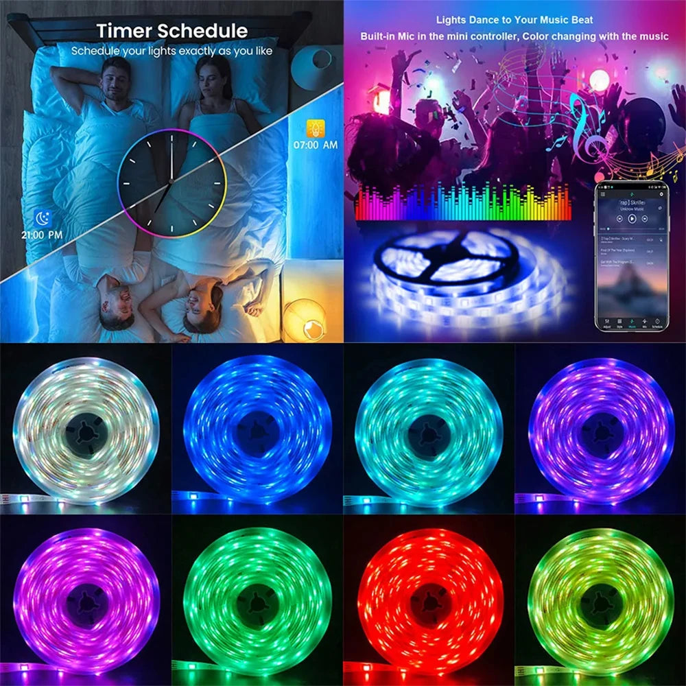 40m Smart Led Lights With Bluetooth APP Control