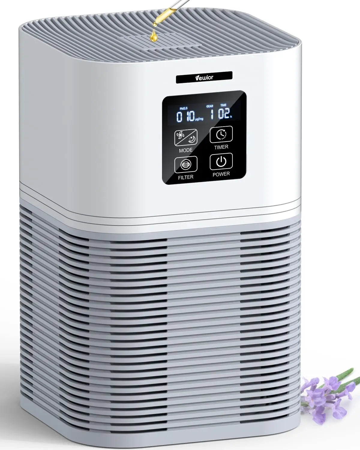 2 in 1 Air Purifier And Diffuser for Home Allergies And Odors Eliminator