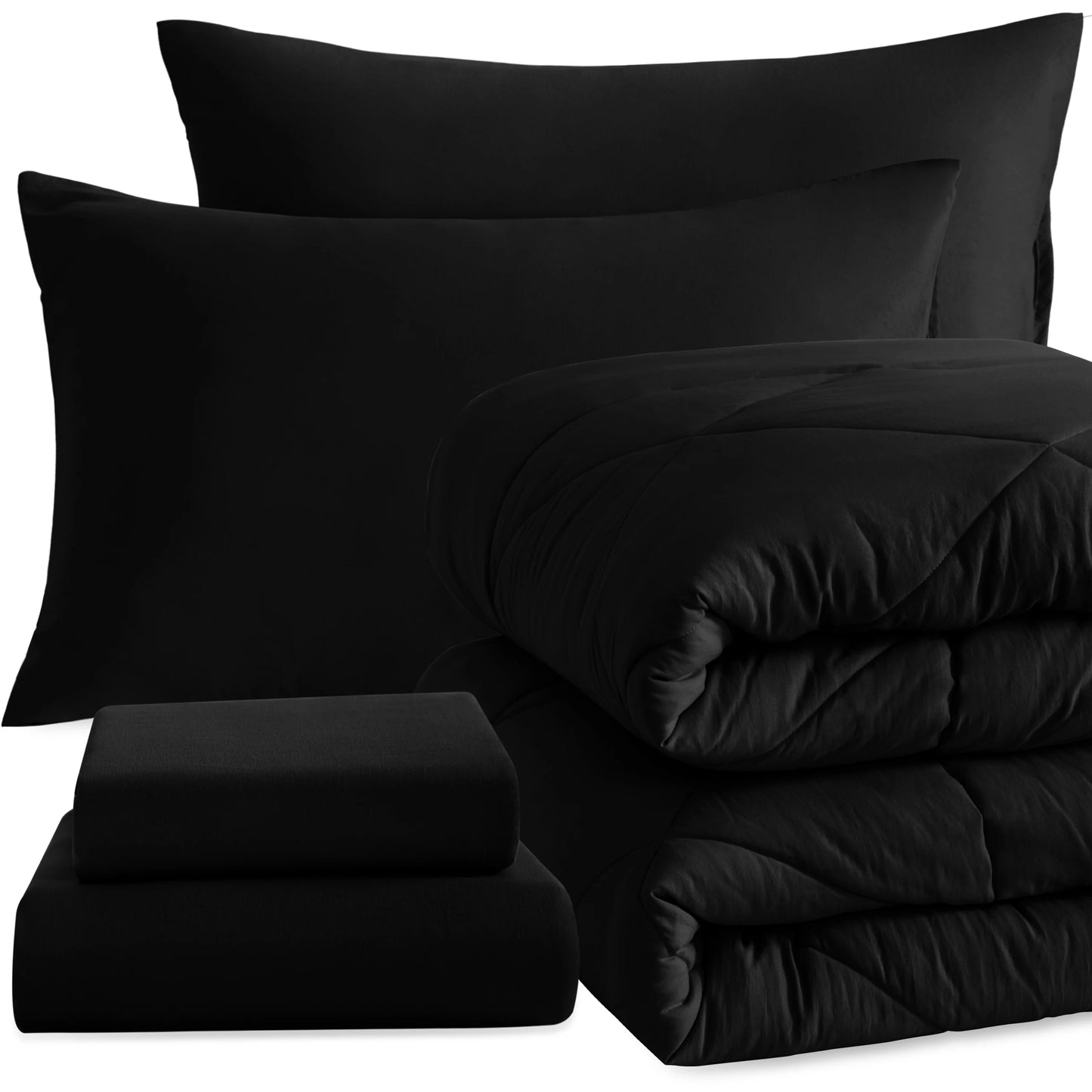 5 Piece Breathable Bedding And Comforter Set