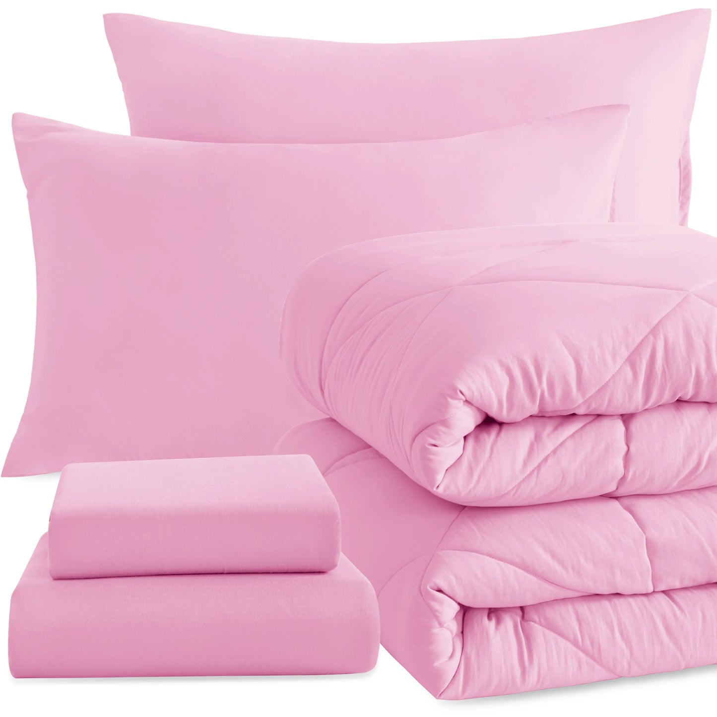 5 Piece Breathable Bedding And Comforter Set