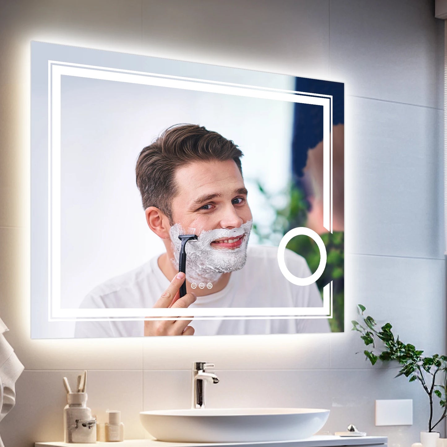 LED Wall Mounted Bathroom Mirror
