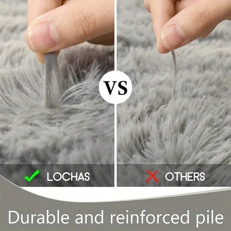 Extra thick plush carpet for your bedside