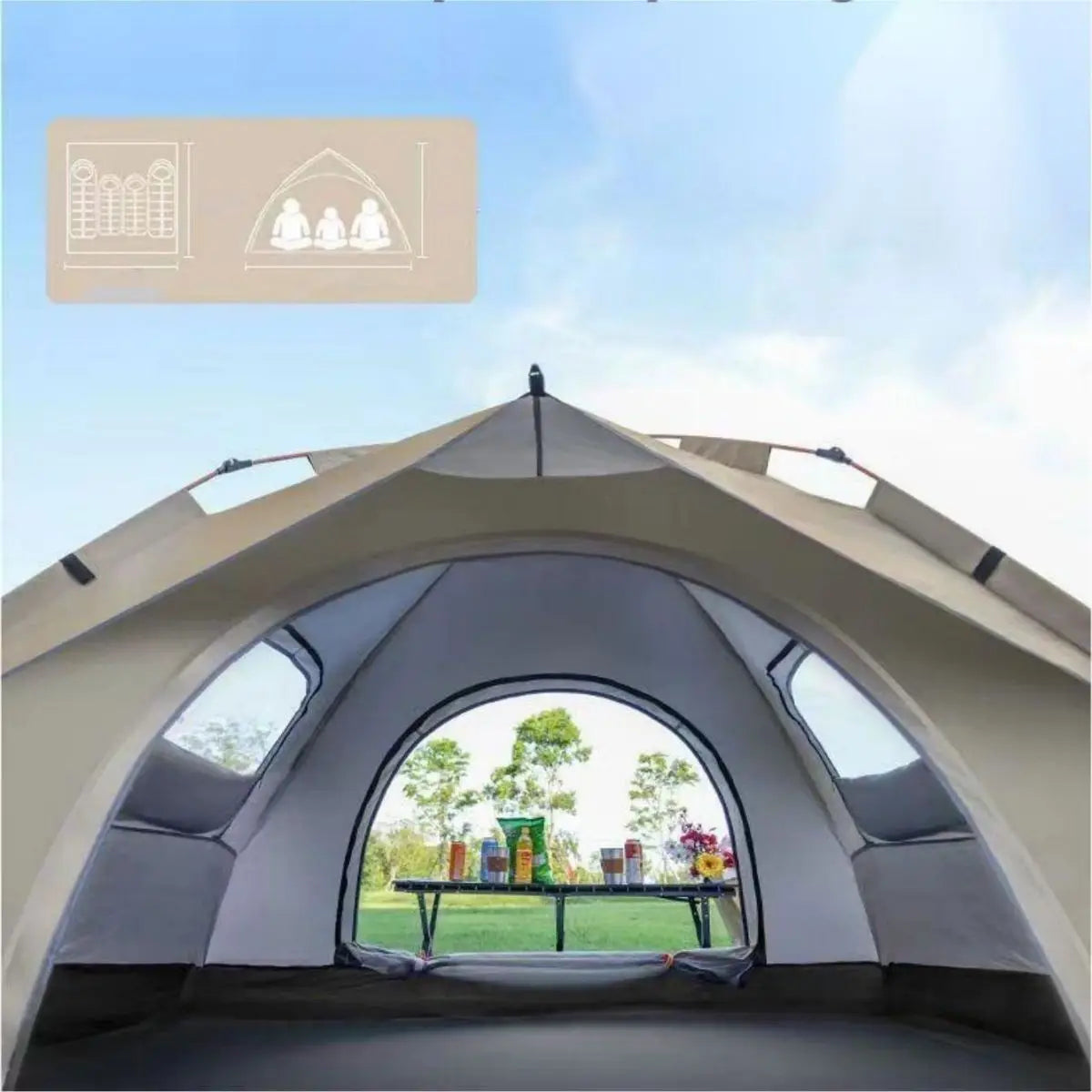 Automatic Quick-opening Outdoor Self-driving Travel Tent