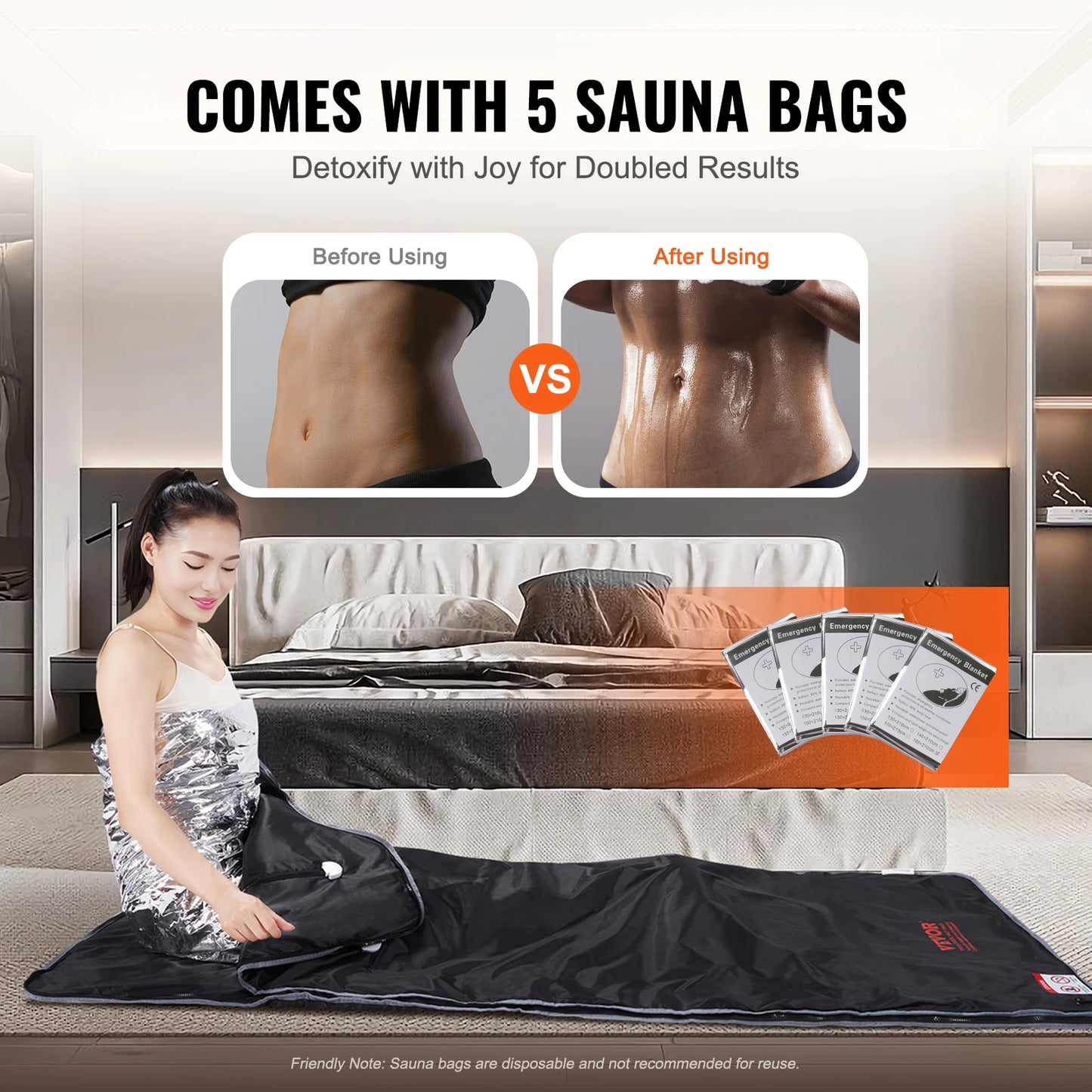 Portable Sauna Blanket for Detoxification With Infrared