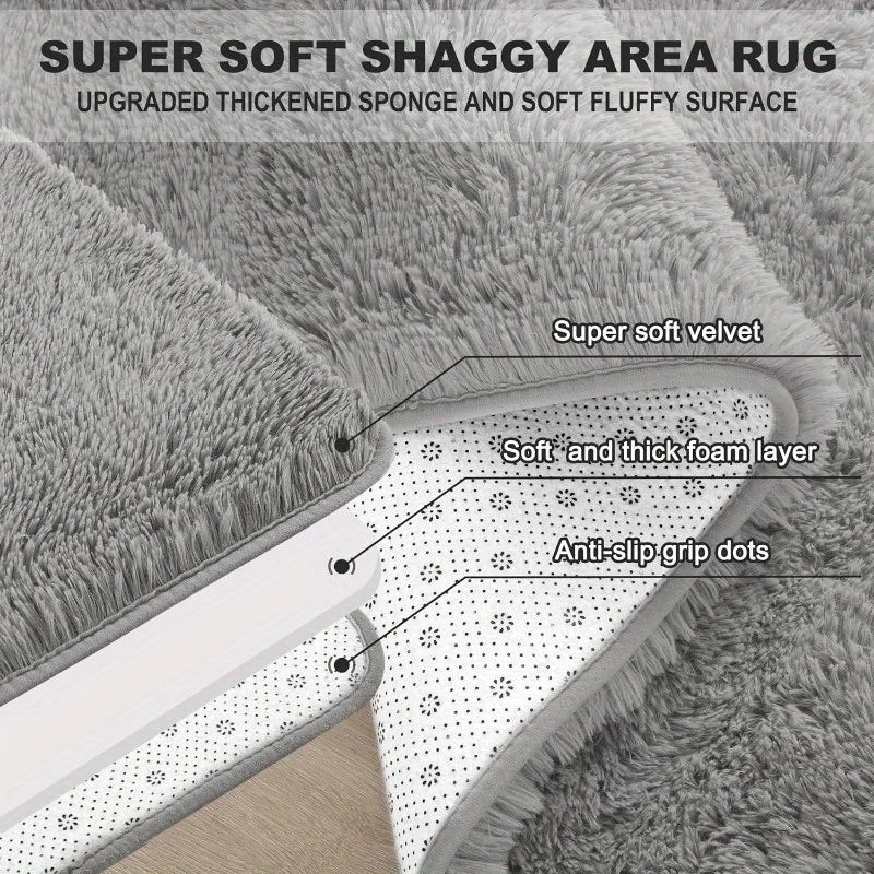 Extra thick plush carpet for your bedside