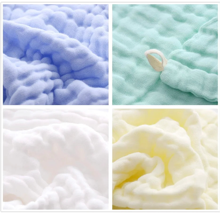Baby Washcloths - Natural Cotton Baby Wipes - Soft Newborn Face Towel and Washcloth for Sensitive Skin, 5 P