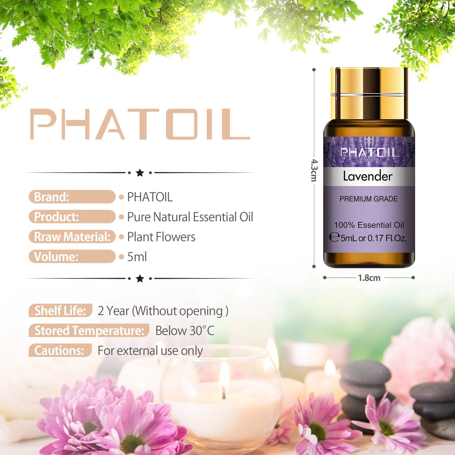 15pcs Natural Plant Essential Oils Set