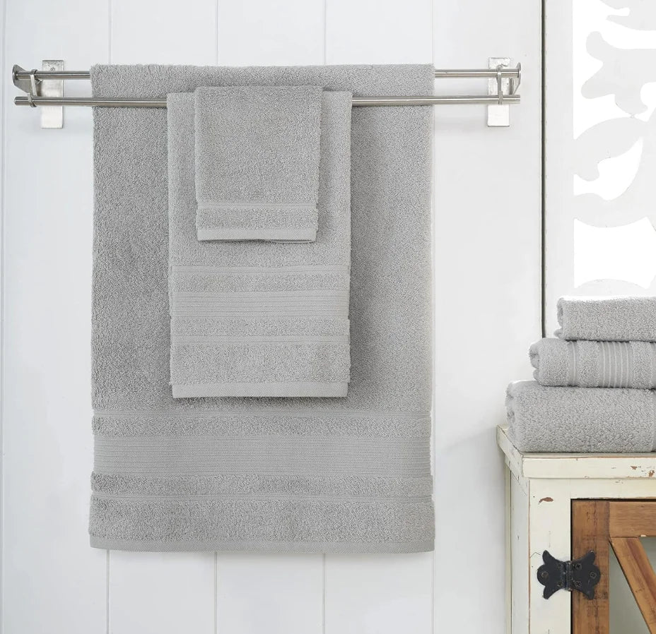 100% Turkish Cotton Premium Quality 4 PCS Towel Set for Bathroom, Quick Dry Soft and Absorbent Turkish