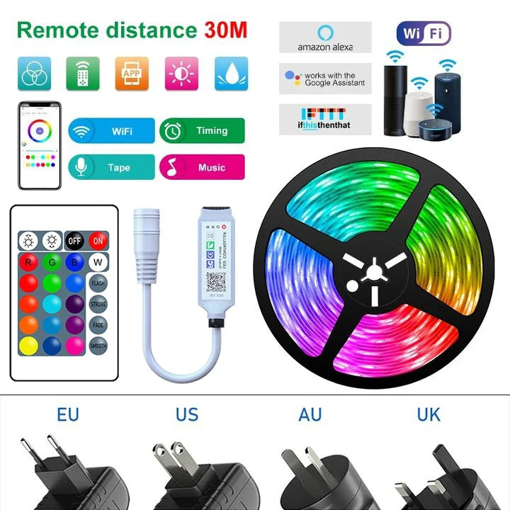 40m Smart Led Lights With Bluetooth APP Control