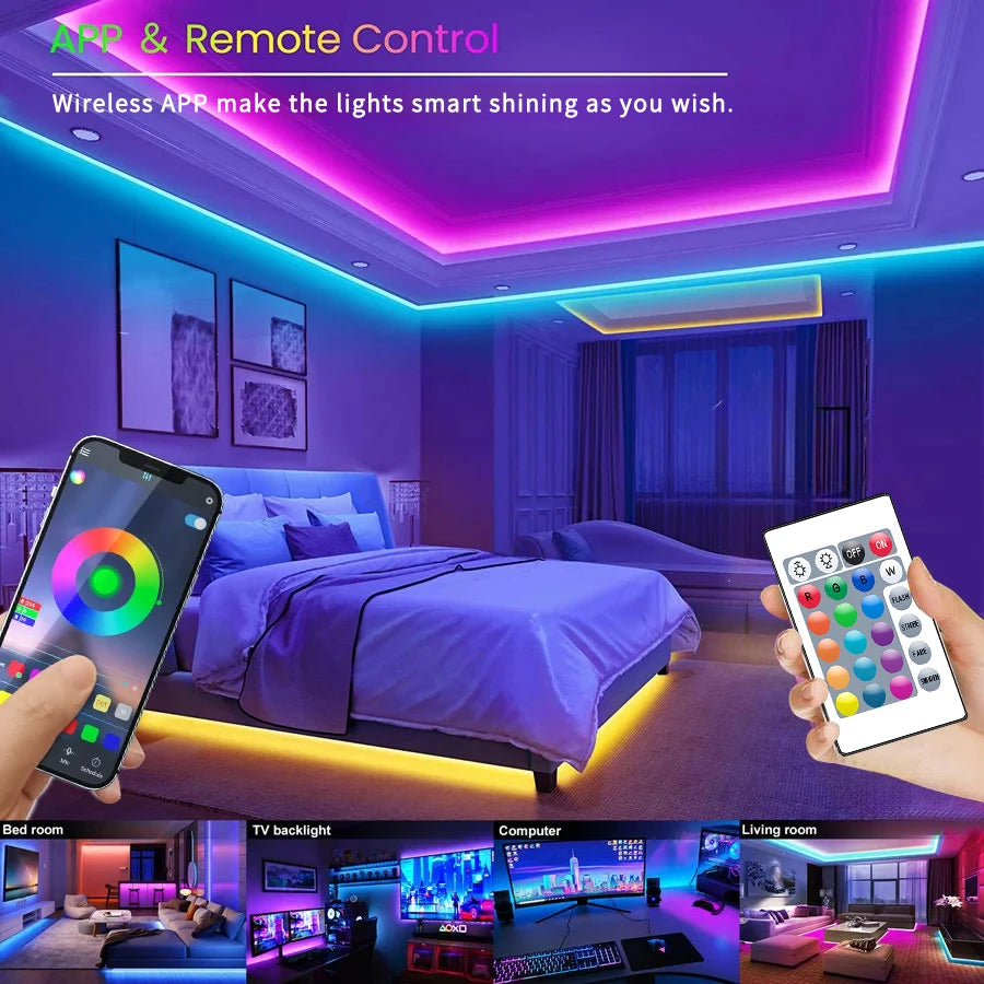 40m Smart Led Lights With Bluetooth APP Control