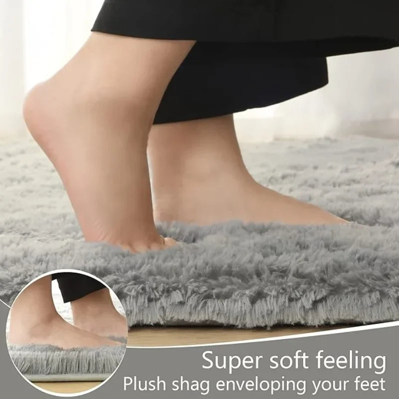 Extra thick plush carpet for your bedside