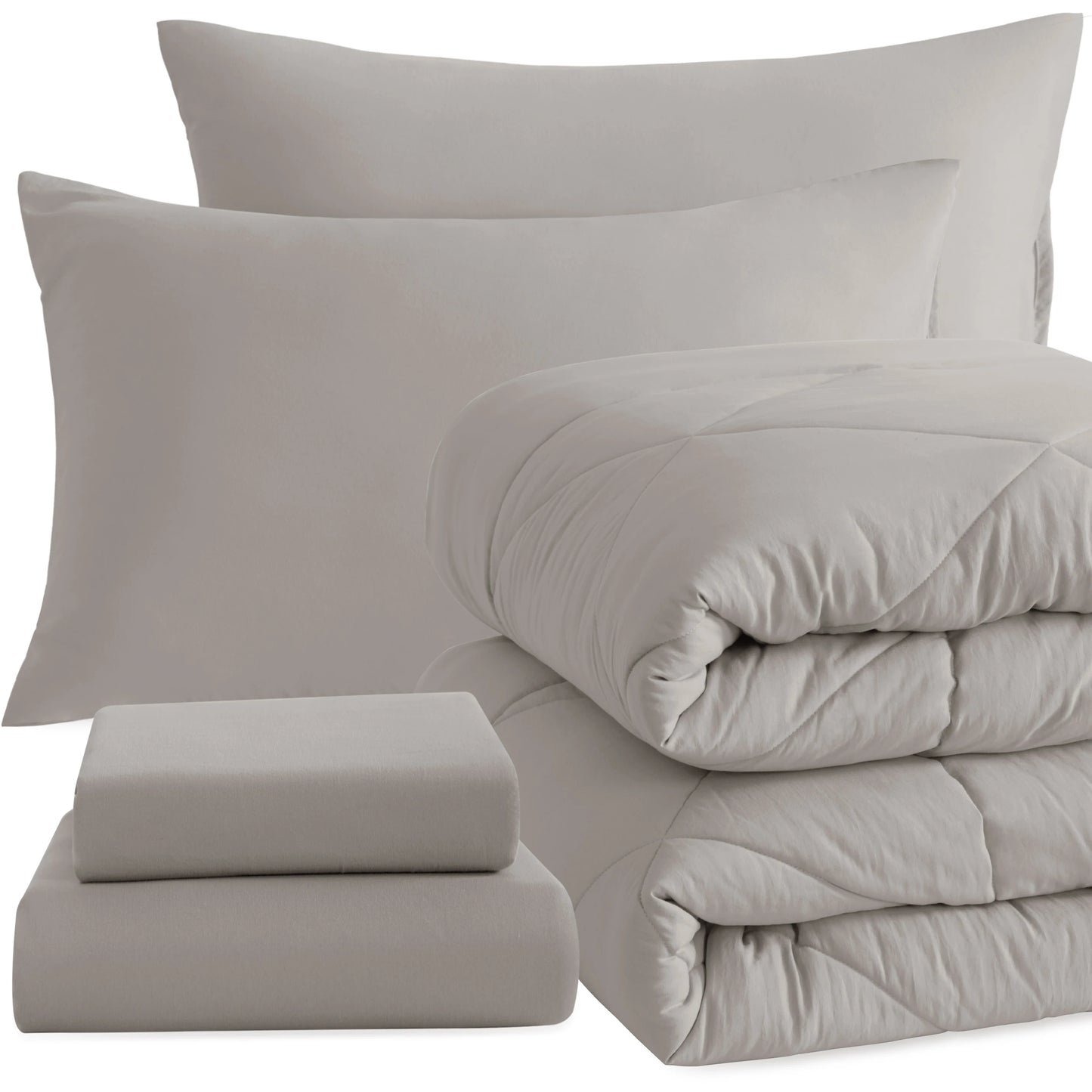 5 Piece Breathable Bedding And Comforter Set