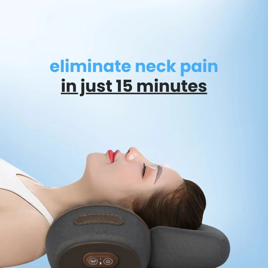 3-in-1 Neck Massager Cervical Pillow With Hot Compress And Vibration Massage