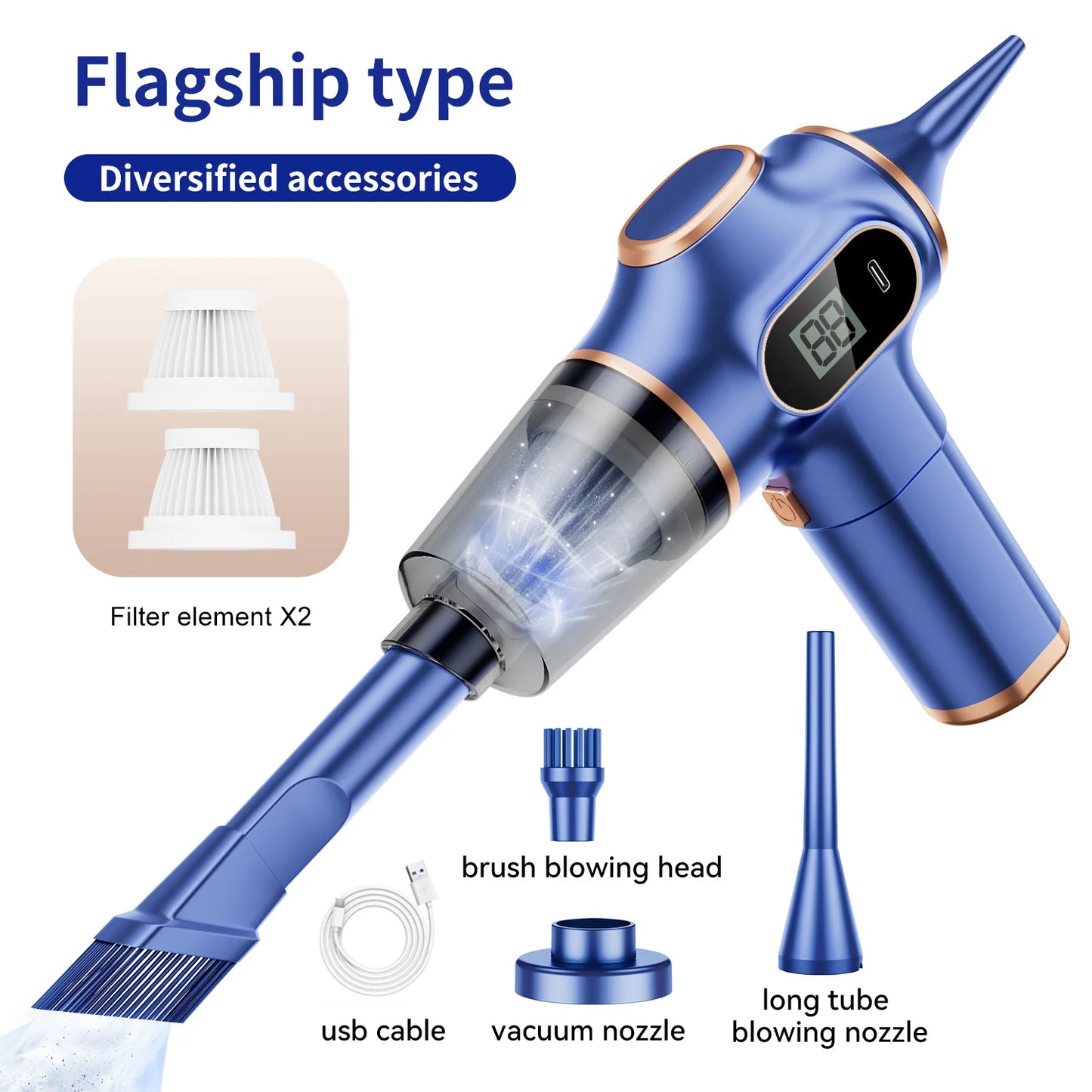 Wireless Car Vacuum And Household Cleaning Tool