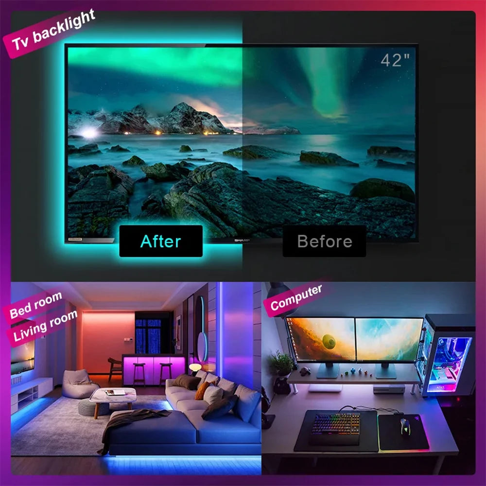 40m Smart Led Lights With Bluetooth APP Control