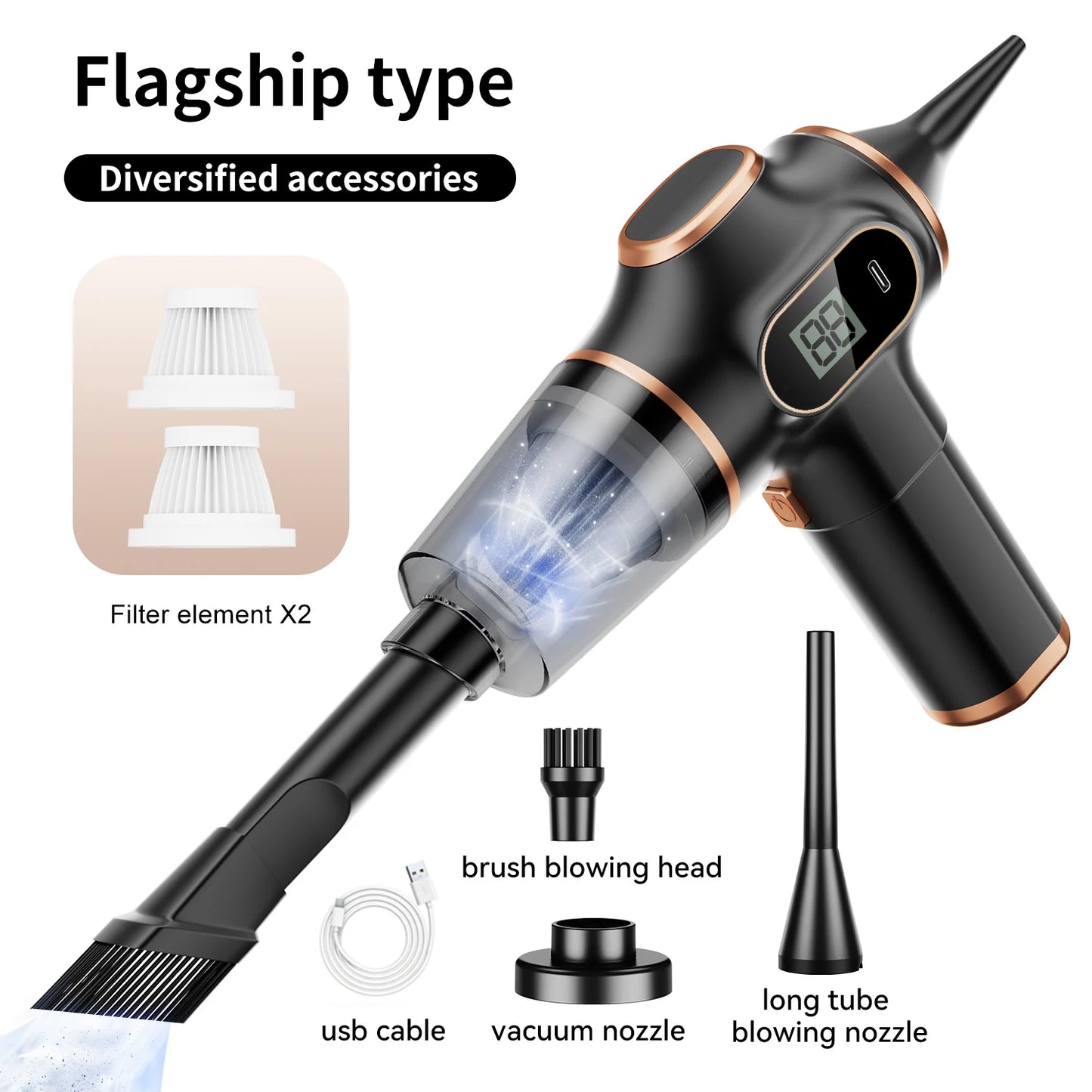 Wireless Car Vacuum And Household Cleaning Tool
