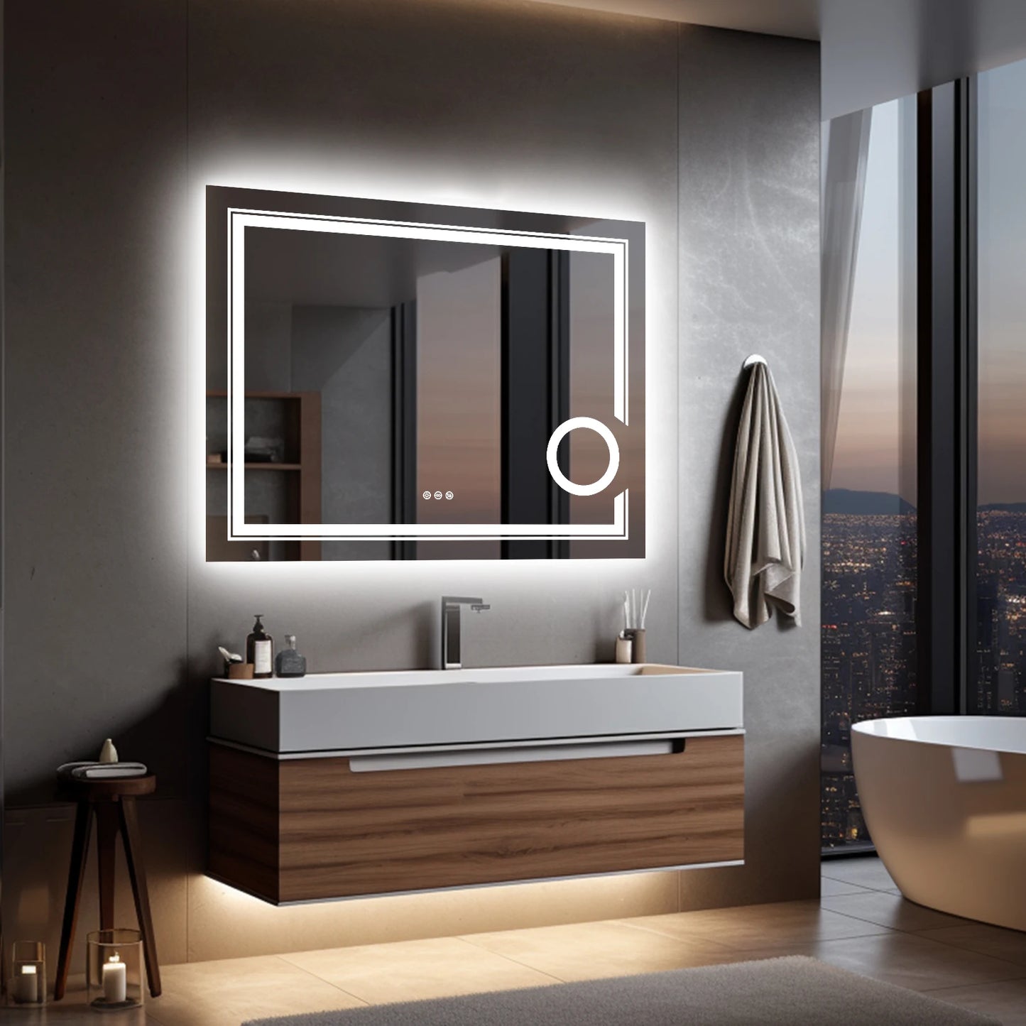 LED Wall Mounted Bathroom Mirror