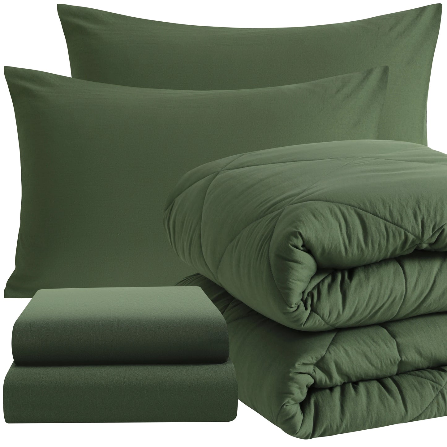 5 Piece Breathable Bedding And Comforter Set