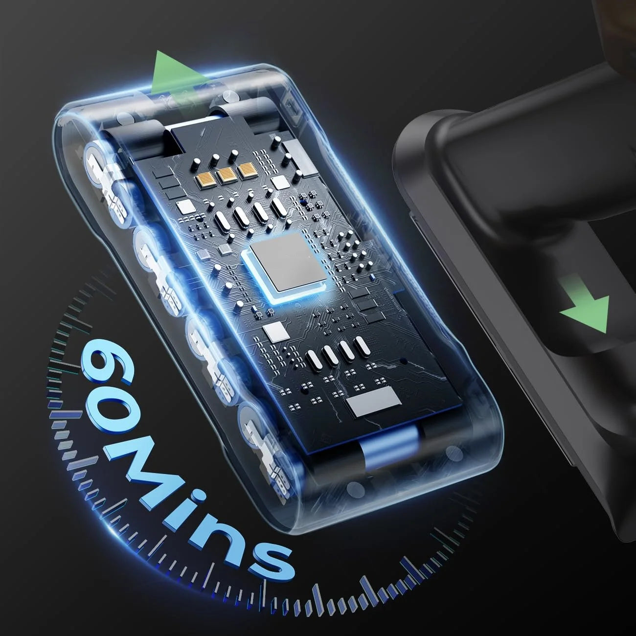 Cordless Handheld Vacuum With Touch Screen And Smart Dust Sensor