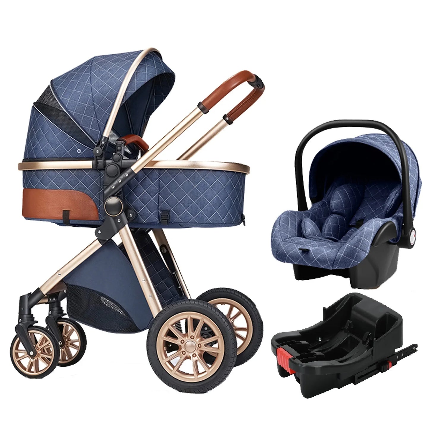 Luxury Portable 3 in 1 Traveler Baby Stroller