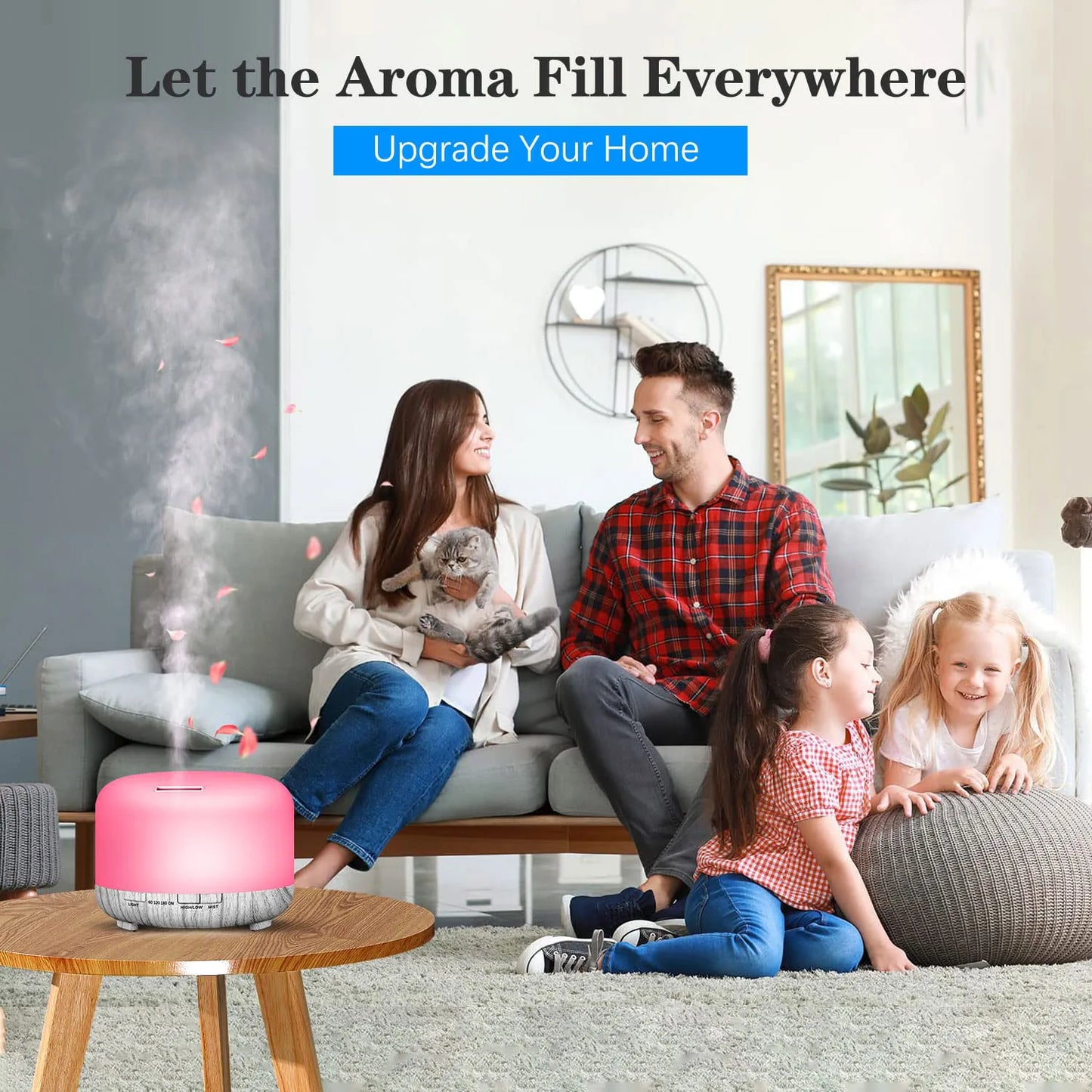 Essential Oil Aromatherapy Diffuser And Humidifier With Auto Shut Off