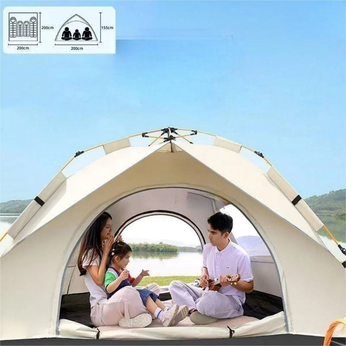 Automatic Quick-opening Outdoor Self-driving Travel Tent