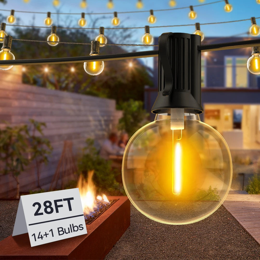 Outdoor Solar Garland Light , Waterproof Fairy String 50Ft 100Ft 150Ft