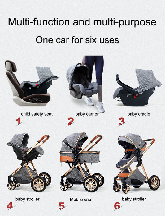 Luxury Portable 3 in 1 Traveler Baby Stroller