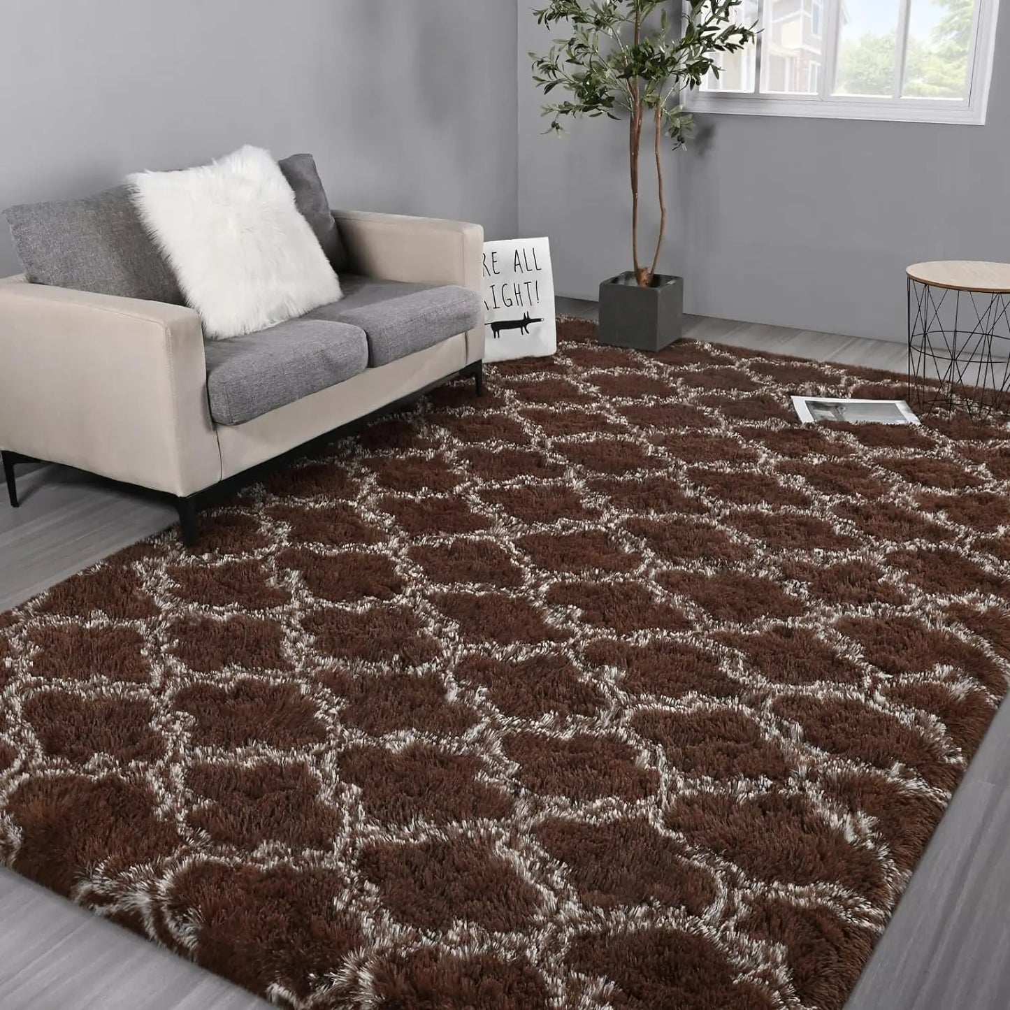 Large Super Soft Shag Area Rug