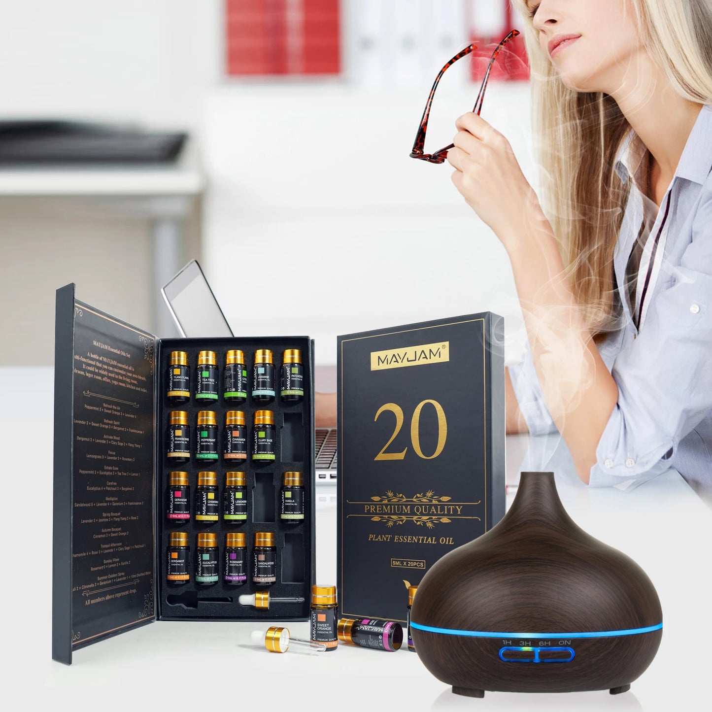20 Bottle Set Of Essential Oils
