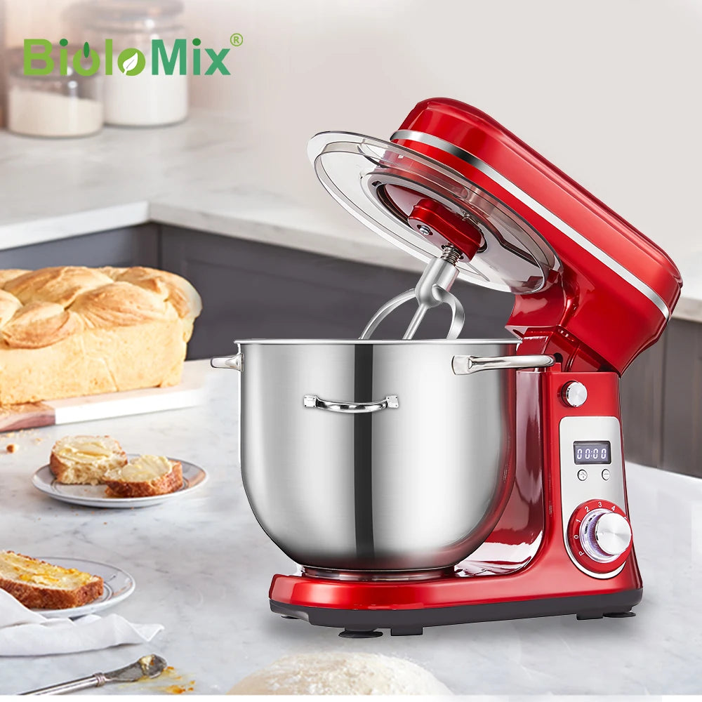 Quiet Motor 6-speed Kitchen Stand Mixer And Food Processor Blender