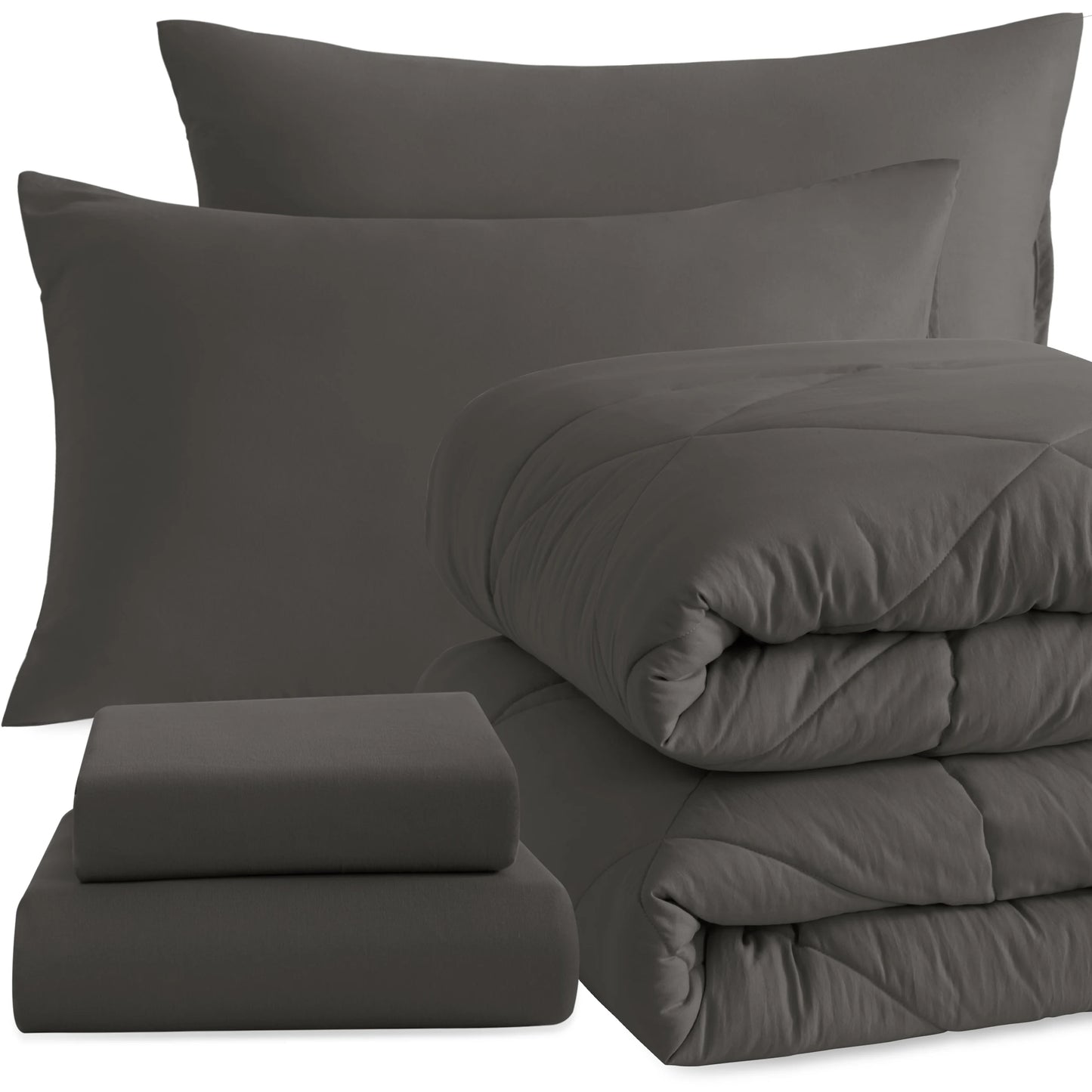 5 Piece Breathable Bedding And Comforter Set
