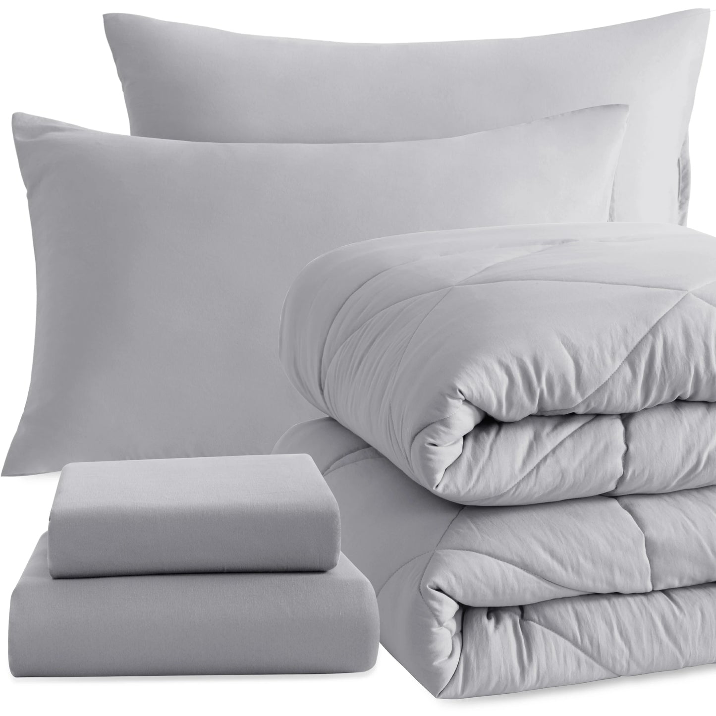 5 Piece Breathable Bedding And Comforter Set