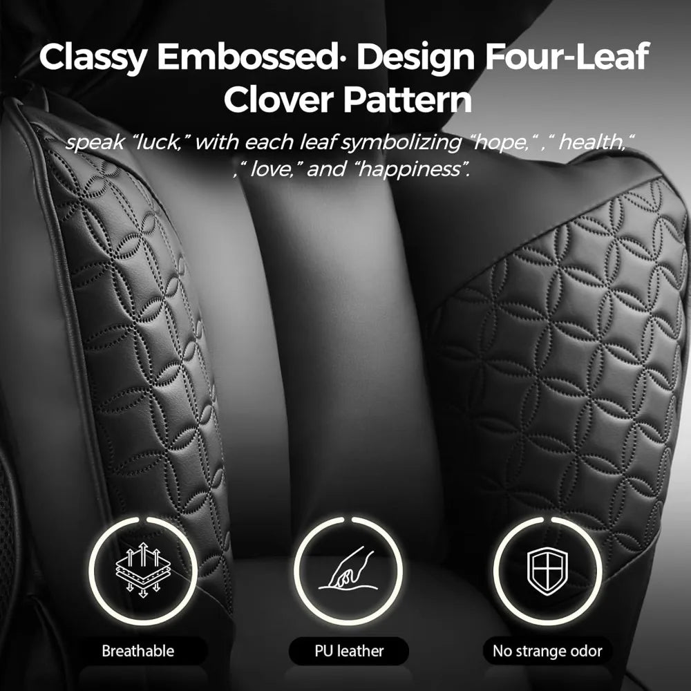 Office Chair 400LBS Wide Ergonomic Gaming Chair with Deluxe Embossing Designed Leather with Foot Rest