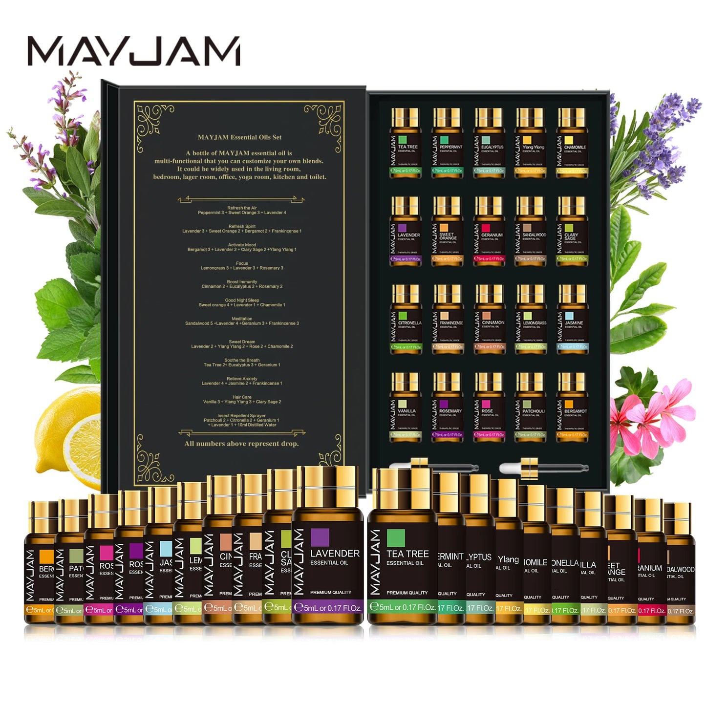 20 Bottle Set Of Essential Oils