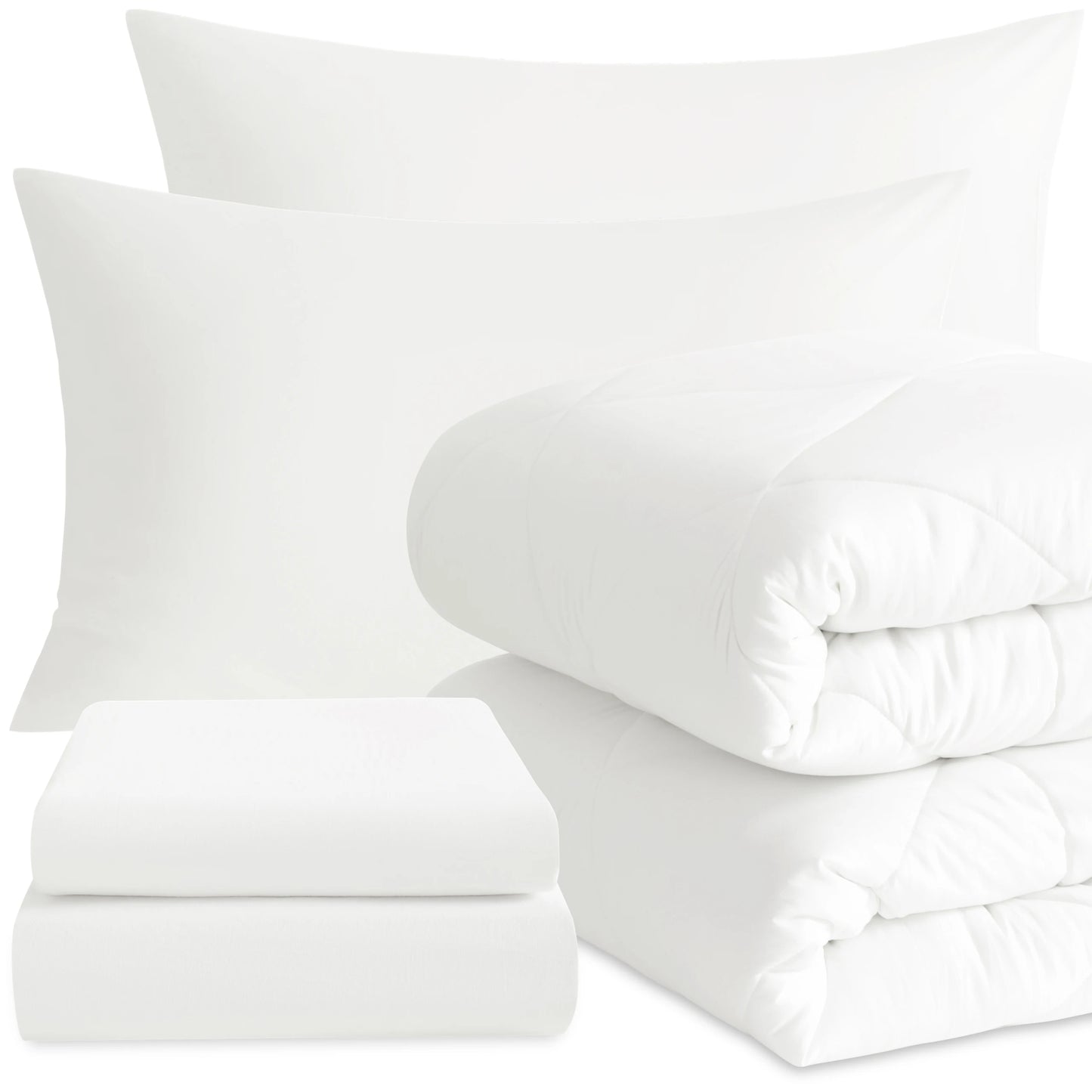 5 Piece Breathable Bedding And Comforter Set