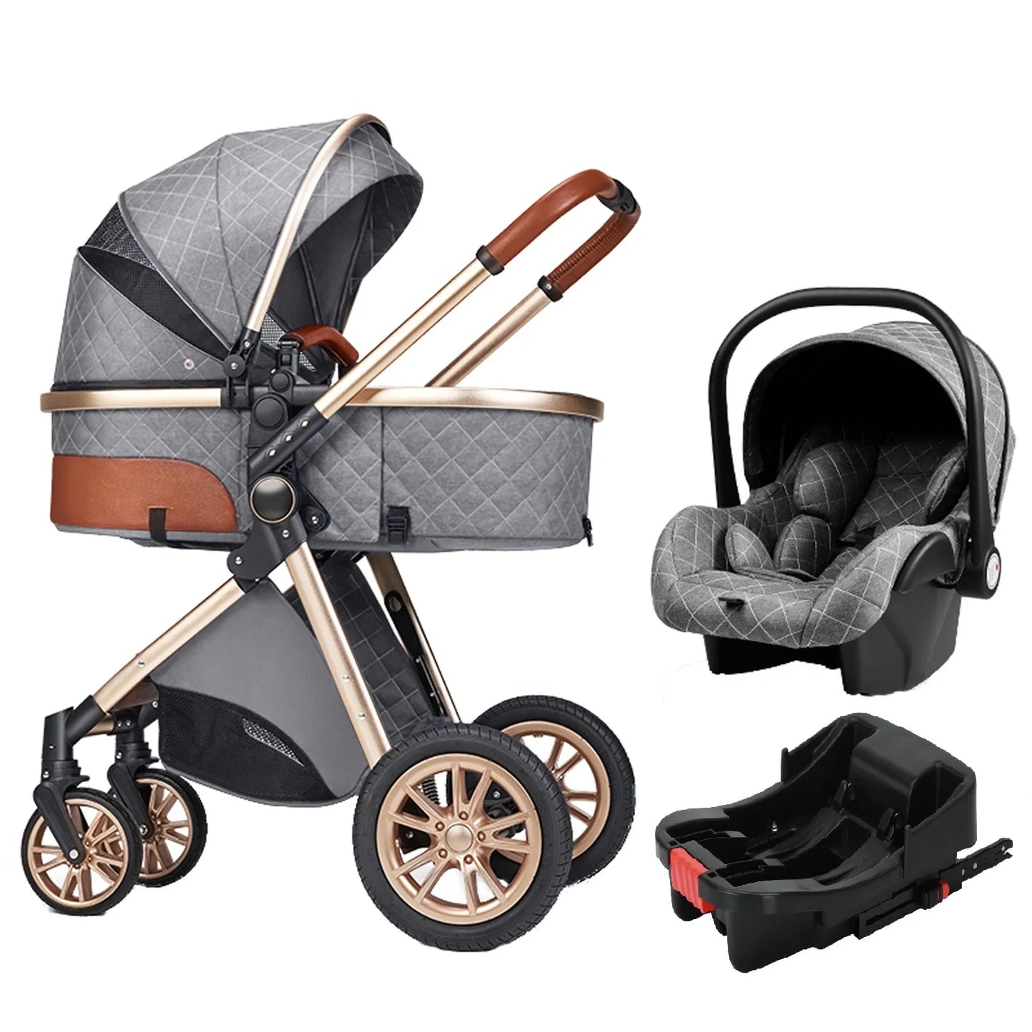 Luxury Portable 3 in 1 Traveler Baby Stroller