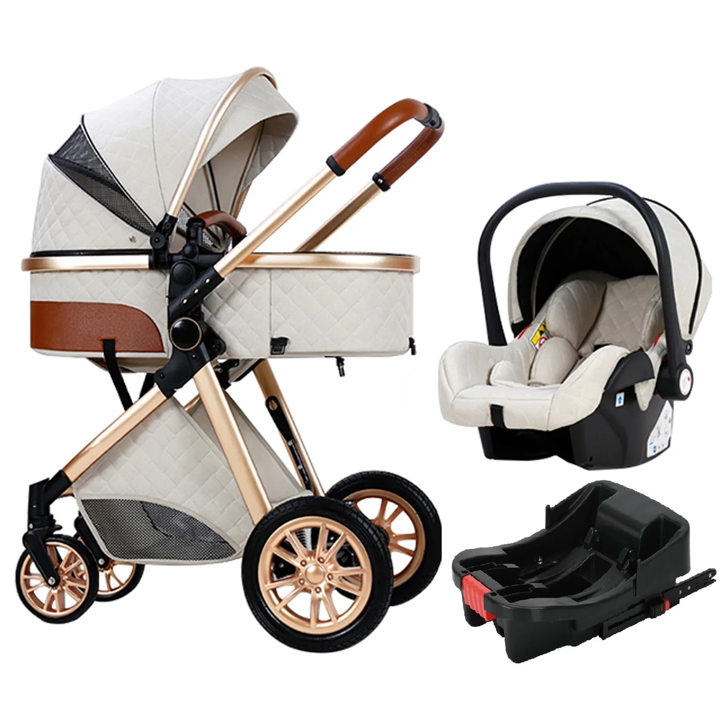Luxury Portable 3 in 1 Traveler Baby Stroller