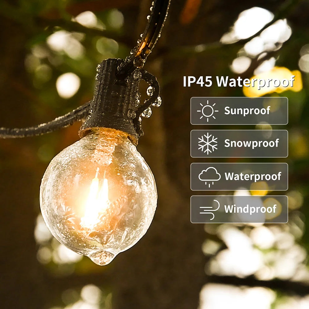 Outdoor Solar Garland Light , Waterproof Fairy String 50Ft 100Ft 150Ft