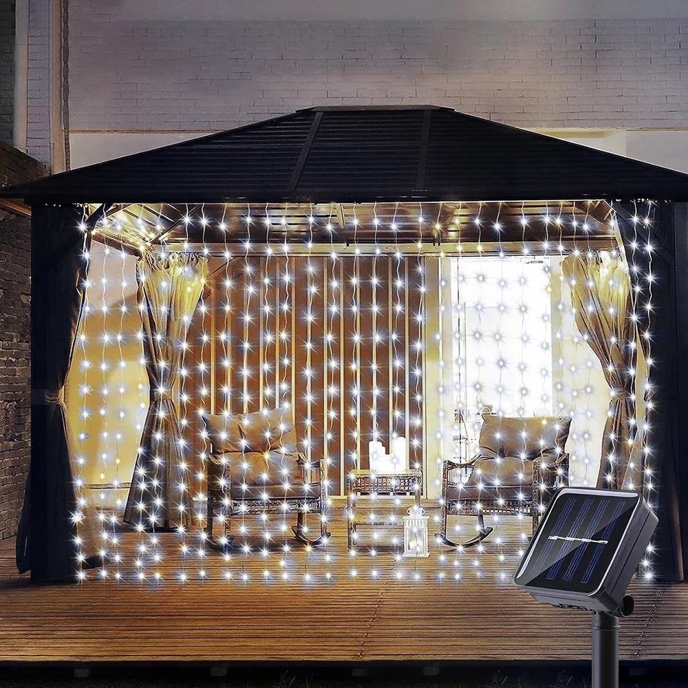 Outdoor Solar Fairy Garland String Lights 8 Modes