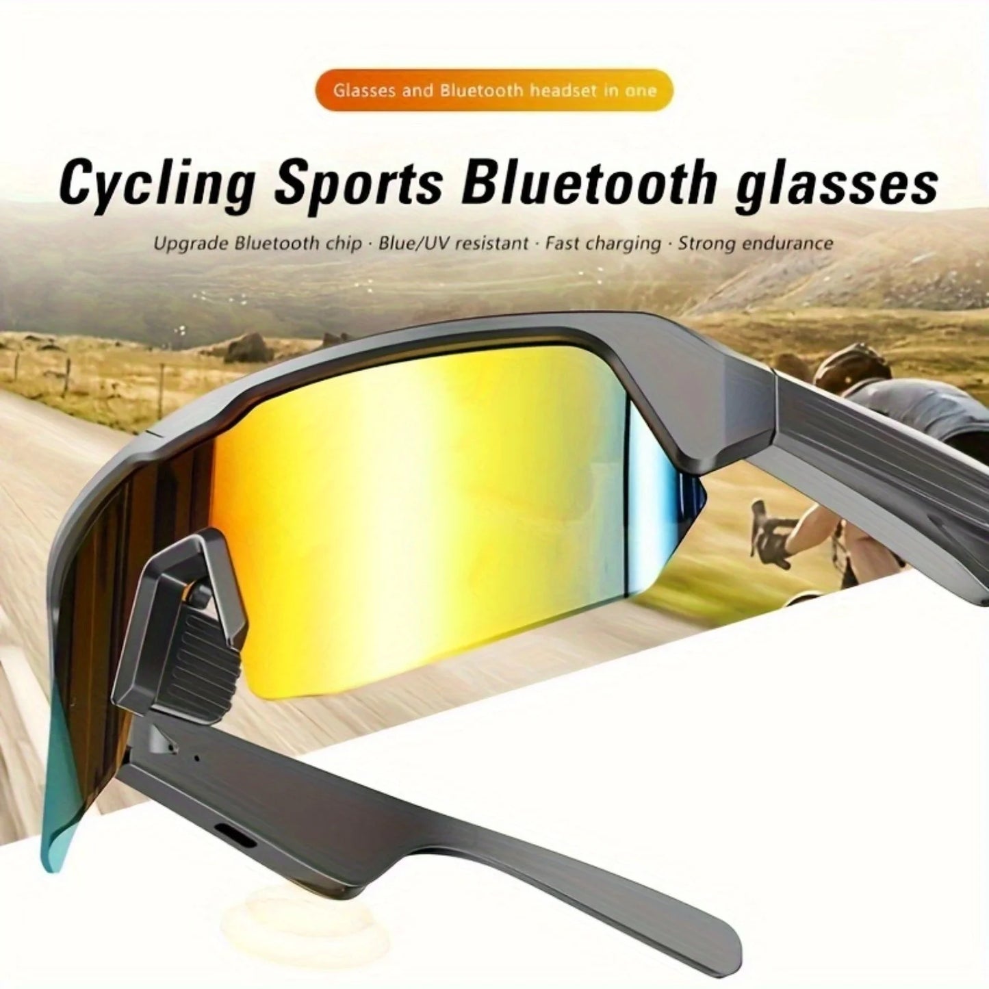 Smart Fashion Wireless Headset Music Glasses 5.3 Version with HIFI Music Sound Audio Quality UV400 Sunglasses
