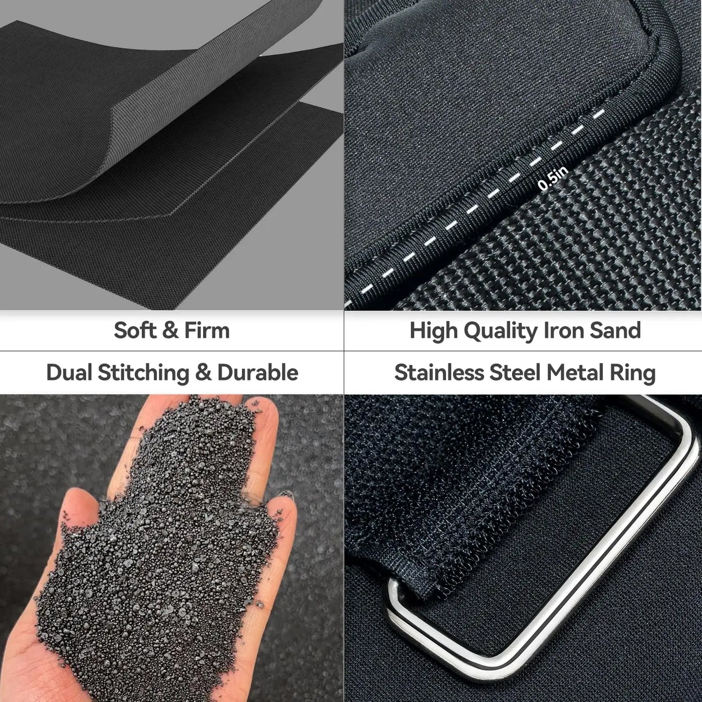 Adjustable Wrist and Ankle Weights for Women and Men