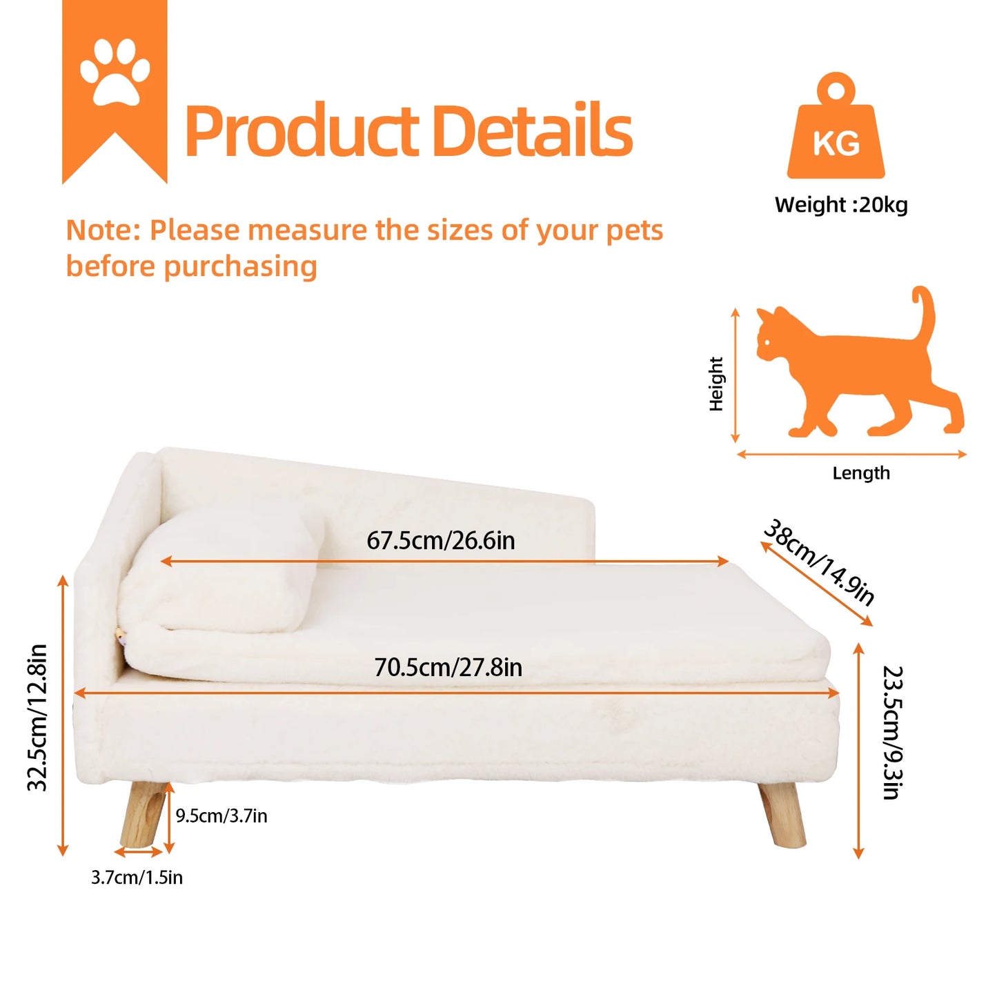 Elevated Pet Bed with Cozy Pad That Is Waterproof