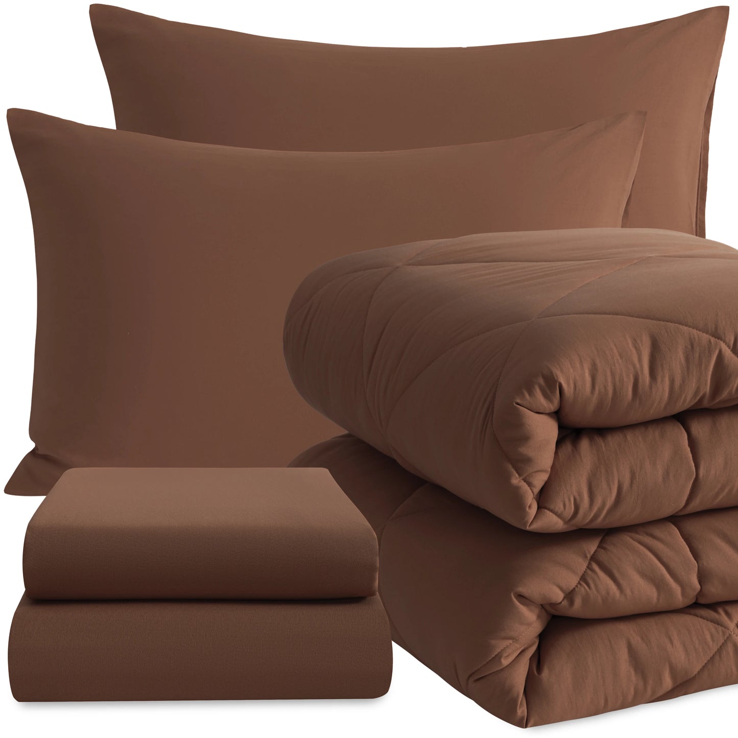 5 Piece Breathable Bedding And Comforter Set