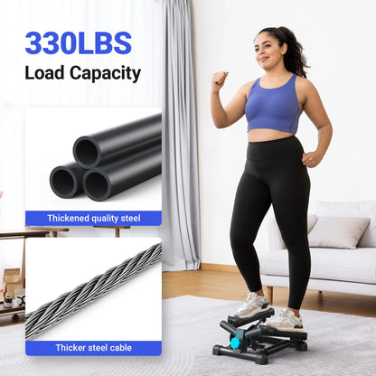 Exercise Stepper with Resistance Band