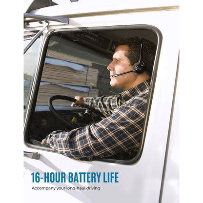 1/2 pack Pro Office Wireless Bluetooth V5.0 headphone With Microphone 13H Talking Time For Driver Call Center Skype Office