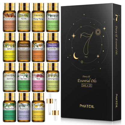 15pcs Natural Plant Essential Oils Set